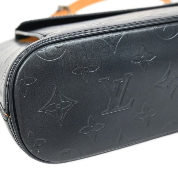 Louis Vuitton Blue Monogram Mat Alston Shoulder Bag M55125 CA0032 XX07580 - Picture 7 of 11